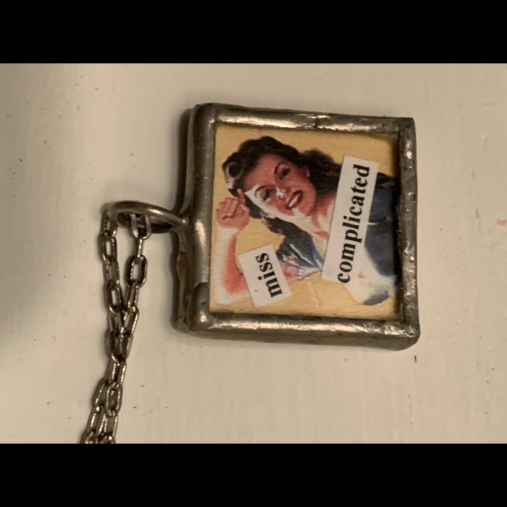 50’s memory lane, rock around the clock vintage pendant/mirror.